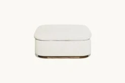 Olea Ottoman Slipcover Only -SIXPENNY STORE olea ottoman light weight linen water lily product sectional slipcover