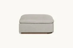 Olea Ottoman Slipcover Only -SIXPENNY STORE olea ottoman medium weight linen jasmine rice product pdp3 sectional slipcover