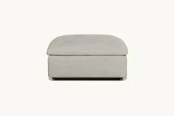 Olea Ottoman Slipcover Only -SIXPENNY STORE olea ottoman medium weight linen jasmine rice product pdp4 sectional slipcover