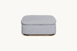 Olea Ottoman -SIXPENNY STORE olea ottoman medium weight linen poppy seed product sectional