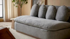 Olea Sofa -SIXPENNY STORE olea sofa light weight linen ink cap product PDP6 72