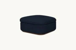 Olea Storage Ottoman Slipcover Only 24 Olea Storage Ottoman Slipcover Only -SIXPENNY STORE olea storage ottoman cotton canvas ancient indigo product slipcover