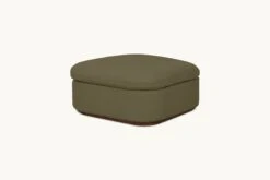Olea Storage Ottoman -SIXPENNY STORE olea storage ottoman cotton canvas quiet sage product