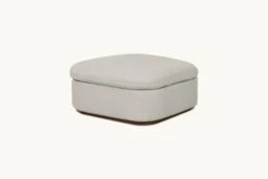 Olea Storage Ottoman -SIXPENNY STORE olea storage ottoman medium weight linen jasmine rice product pdp