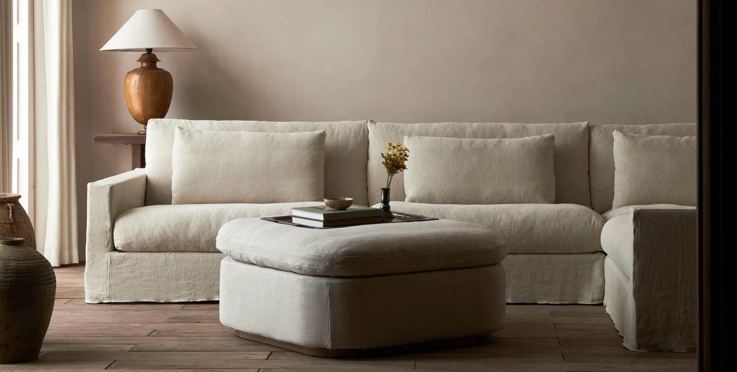 Olea Storage Ottoman Slipcover Only 1 Olea Storage Ottoman Slipcover Only