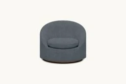Olea Swivel Chair Slipcover Only -SIXPENNY STORE olea swivel chair light weight linen black pepper product slipcover