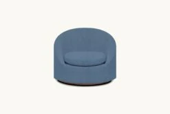 Olea Swivel Chair Slipcover Only -SIXPENNY STORE olea swivel chair thread dyed cotton linen garden berry product slipcover