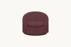 Olea Swivel Chair Slipcover Only -SIXPENNY STORE olea swivel chair thread dyed cotton linen summer plum product slipcover
