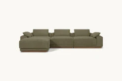 Yogi Chaise Sectional 29 Yogi Chaise Sectional -SIXPENNY STORE yogi chaise sectional cotton canvas quiet sage product 4 pc