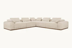 Yogi Corner Sectional Slipcover Only -SIXPENNY STORE yogi corner sectional cotton canvas beach walk product slipcover