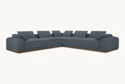 Yogi Corner Sectional 33 Yogi Corner Sectional -SIXPENNY STORE yogi corner sectional light weight linen black pepper product