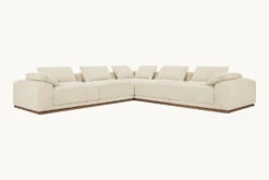 Yogi Corner Sectional 39 Yogi Corner Sectional -SIXPENNY STORE yogi corner sectional medium weight linen warm oatmeal product