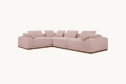 Yogi L-Shape Sectional -SIXPENNY STORE yogi lshape sectional cotton linen sundazed coral product 56789981 887d 4520 bf8d 09d348462b7e