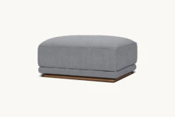 Yogi Ottoman Slipcover Only -SIXPENNY STORE yogi ottoman light weight linen ink cap product chair slipcover