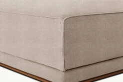 Yogi Ottoman -SIXPENNY STORE yogi ottoman light weight linen oat flour sectional product pdp4