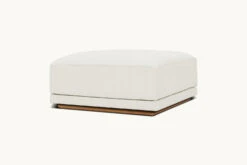 Yogi Ottoman -SIXPENNY STORE yogi ottoman light weight linen water lily product sectional