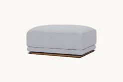 Yogi Ottoman Slipcover Only -SIXPENNY STORE yogi ottoman medium weight linen poppy seed product chair slipcover