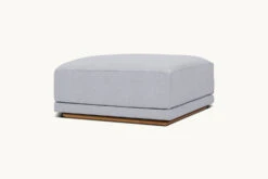 Yogi Ottoman -SIXPENNY STORE yogi ottoman medium weight linen poppy seed product sectional