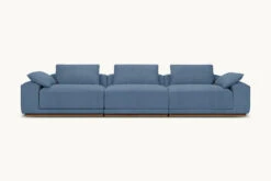 Yogi Sectional 38 Yogi Sectional -SIXPENNY STORE yogi sectional sofa thread dyed cotton linen garden berry product
