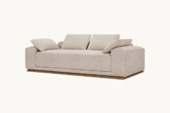 Yogi Sofa Slipcover Only -SIXPENNY STORE yogi sofa light weight linen oat flour product pdp3 84 slipcover