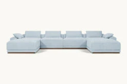 Yogi U-Shape Sectional -SIXPENNY STORE yogi ushape sectional cotton linen salt water product