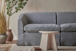 Ziki Chaise Sectional 25 Ziki Chaise Sectional -SIXPENNY STORE ziki chaise sectional light weight linen ink cap product PDP6 4pc