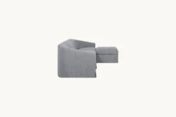 Ziki Chaise Sectional Slipcover Only -SIXPENNY STORE ziki chaise sectional light weight linen ink cap product pdp3 4 pc slipcover
