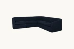 Ziki Corner Sectional -SIXPENNY STORE ziki corner sectional cotton canvas ancient indigo product