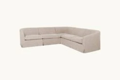 Ziki Corner Sectional Slipcover Only 32 Ziki Corner Sectional Slipcover Only -SIXPENNY STORE ziki corner sectional light weight linen oat flour product slipcover