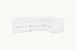 Ziki L-Shape Sectional -SIXPENNY STORE ziki lshape sectional cotton linen pacific pearl product