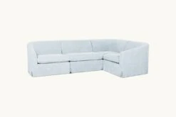 Ziki L-Shape Sectional -SIXPENNY STORE ziki lshape sectional cotton linen salt water product