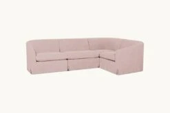 Ziki L-Shape Sectional Slipcover Only 31 Ziki L-Shape Sectional Slipcover Only -SIXPENNY STORE ziki lshape sectional cotton linen sundazed coral product slipcover