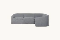 Ziki L-Shape Sectional -SIXPENNY STORE ziki lshape sectional light weight linen ink cap product pdp3