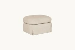 Ziki Ottoman Slipcover Only -SIXPENNY STORE ziki ottoman cotton canvas beach walk product chair slipcover