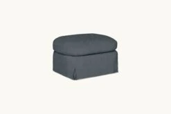 Ziki Ottoman -SIXPENNY STORE ziki ottoman light weight linen black pepper product chair