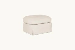 Ziki Ottoman -SIXPENNY STORE ziki ottoman washed cotton linen corn silk product PDP3 product chair