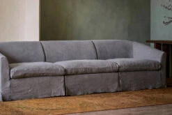 Ziki Sectional -SIXPENNY STORE ziki sectional light weight linen ink cap product PDP6