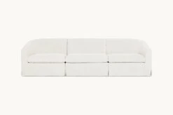 Ziki Sectional Slipcover Only -SIXPENNY STORE ziki sectional sofa light weight linen water lily product slipcover