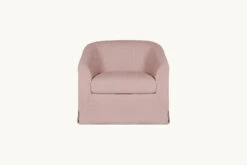 Ziki Swivel Chair Slipcover Only -SIXPENNY STORE ziki swivel chair cotton linen sundazed coral product slipcover