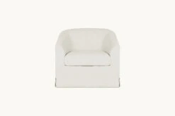 Ziki Swivel Chair Slipcover Only -SIXPENNY STORE ziki swivel chair light weight linen water lily product slipcover