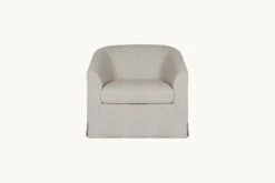 Ziki Swivel Chair -SIXPENNY STORE ziki swivel chair medium weight linen jasmine rice product