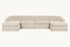 Ziki U-Shape Sectional -SIXPENNY STORE ziki ushape cotton canvas beach walk product