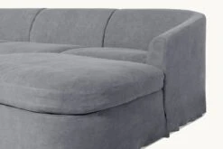 Ziki U-Shape Sectional Slipcover Only -SIXPENNY STORE ziki ushape light weight linen ink cap product pdp5 slipcover
