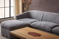 Ziki U-Shape Sectional -SIXPENNY STORE ziki ushape sectional light weight linen ink cap product PDP6